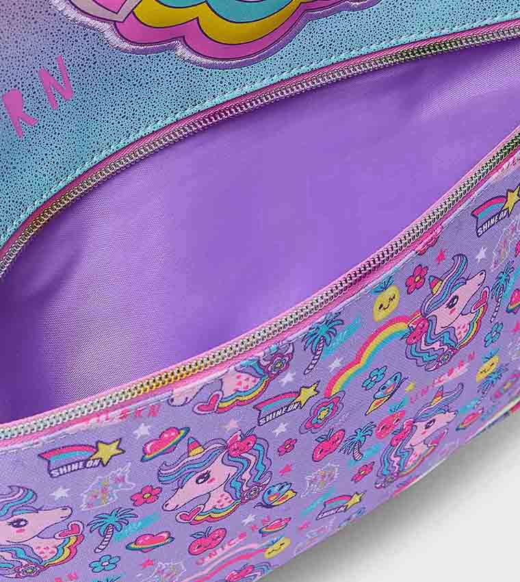 Unicorn Appliqued Trolley Backpack
