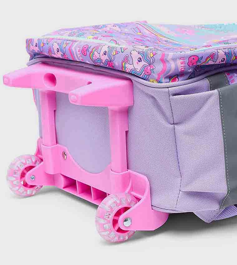 Unicorn Appliqued Trolley Backpack