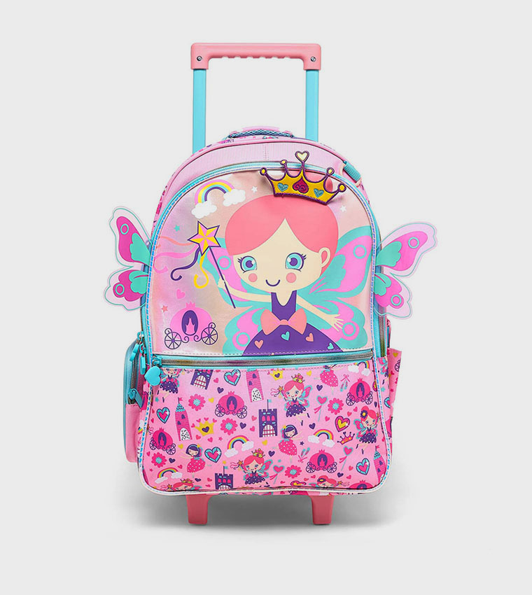 Appliqued Trolley Backpack