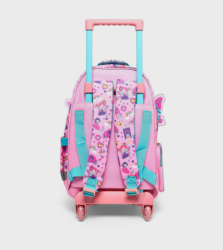 Appliqued Trolley Backpack