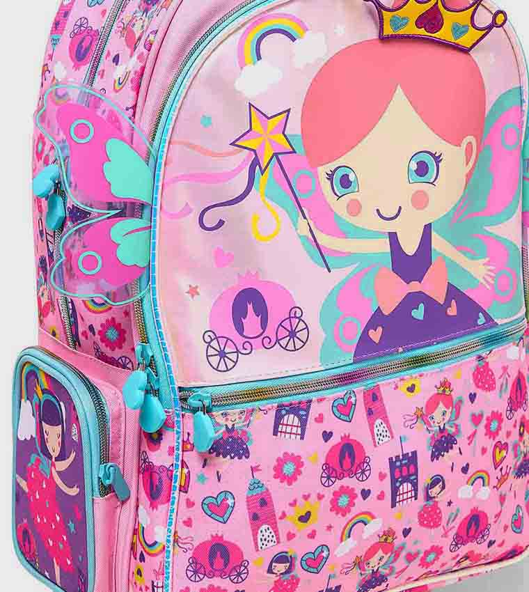 Appliqued Trolley Backpack