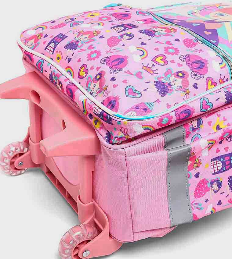 Appliqued Trolley Backpack