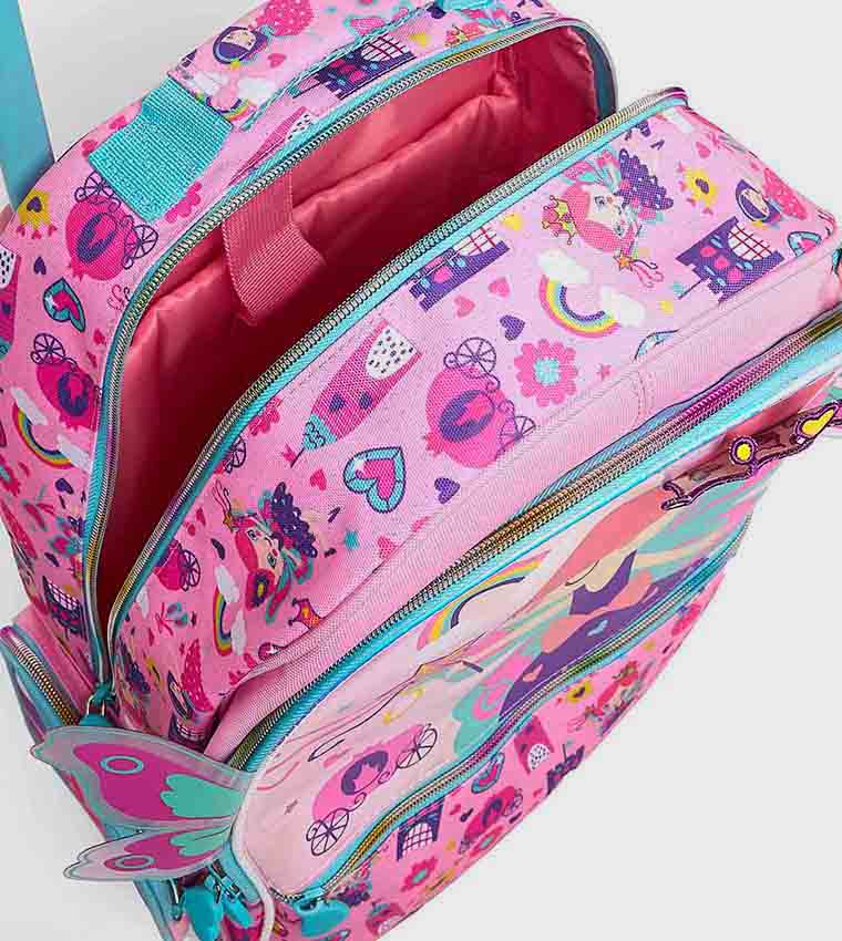 Appliqued Trolley Backpack