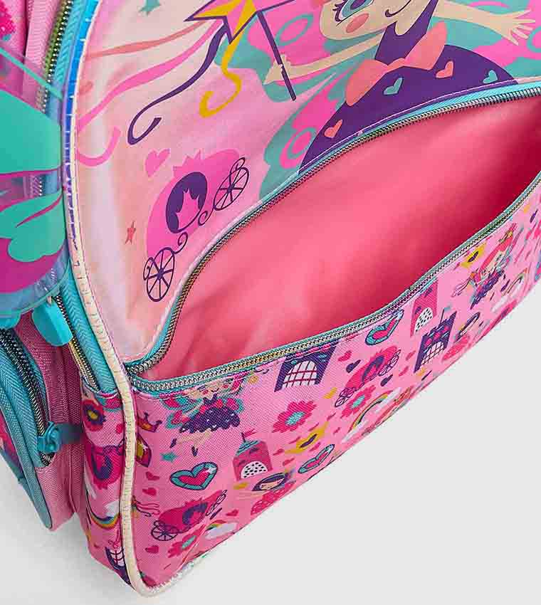 Appliqued Trolley Backpack