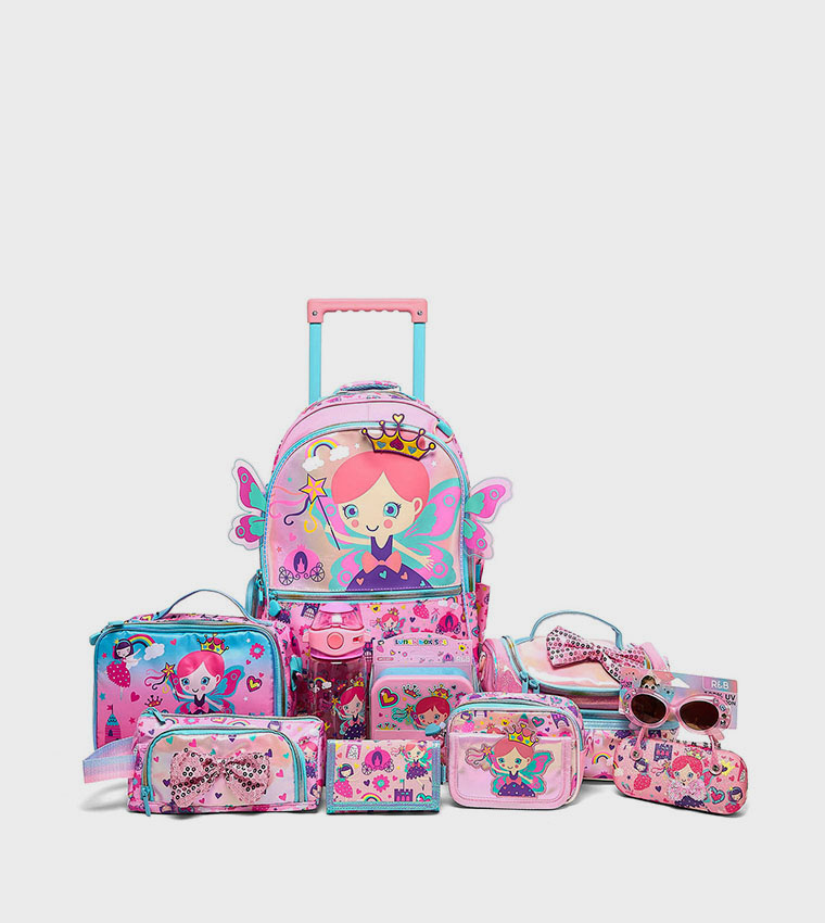 Appliqued Trolley Backpack