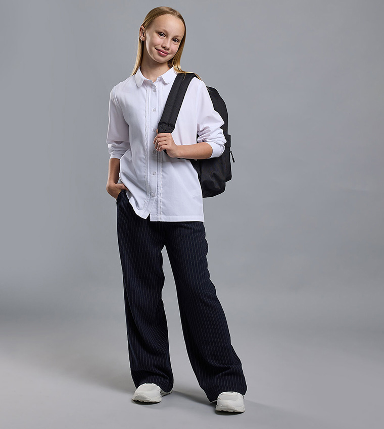 قميص سادة كم طويل 