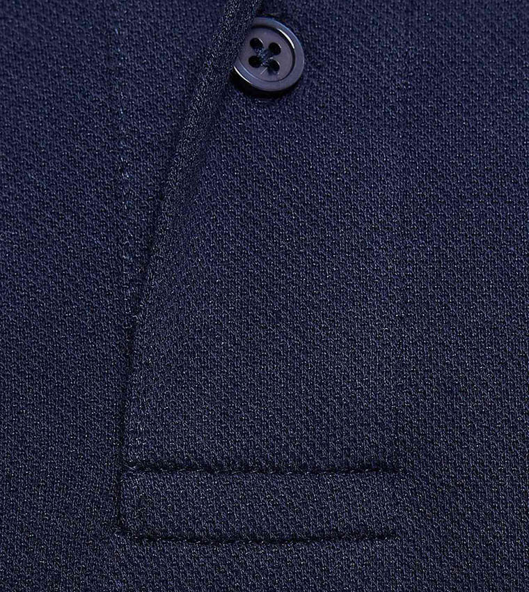 Tipping Detail Polo T-Shirt with Short Sleeves