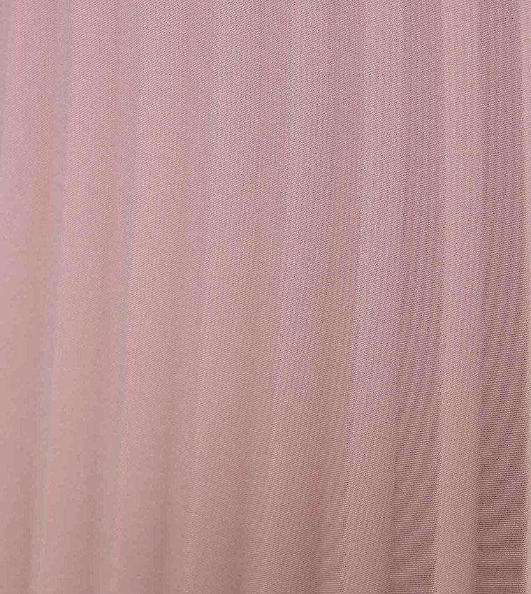 Pleated Midi Skirt with Zip Closure