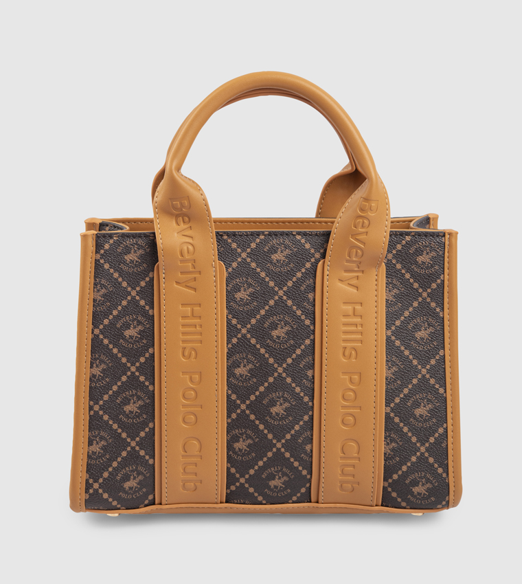 Logo Patterned Tote Bag