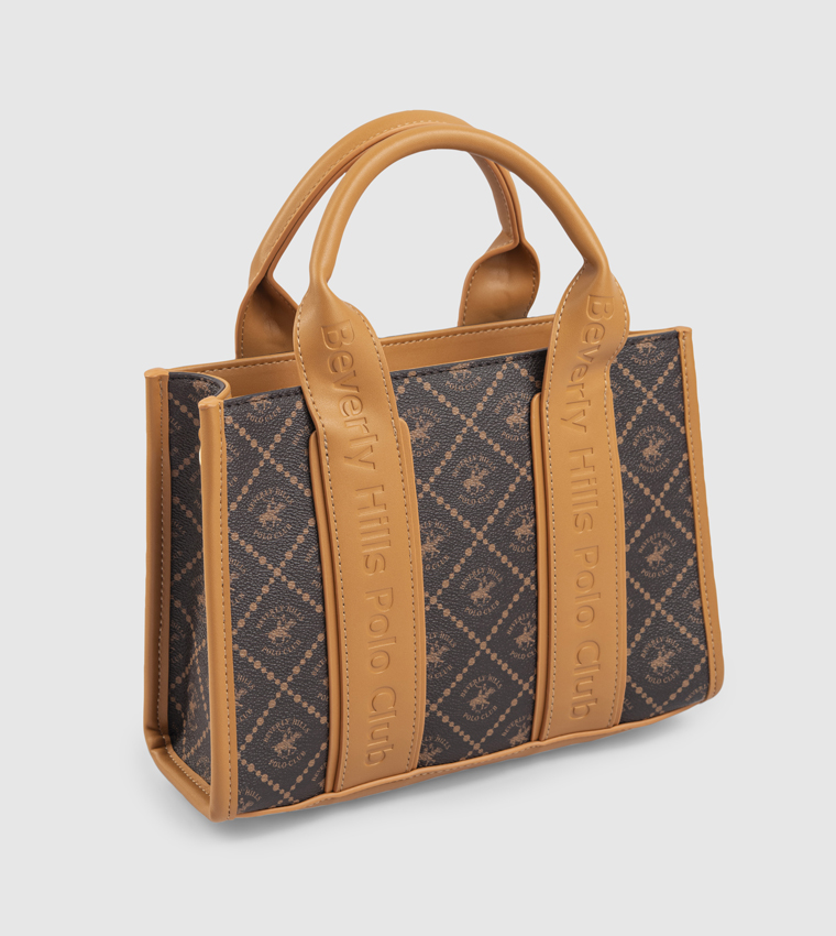 Logo Patterned Tote Bag