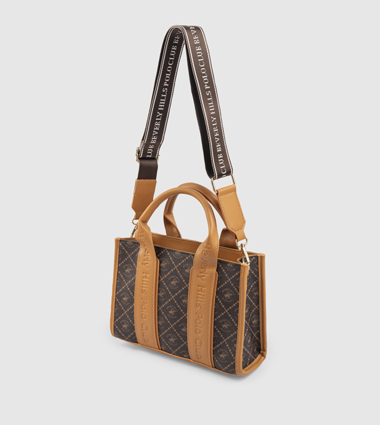 Logo Patterned Tote Bag