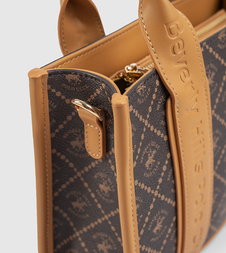 Logo Patterned Tote Bag