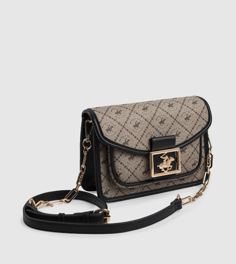Logo Printed Crossbody Bag
