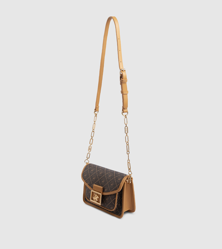 Logo Printed Crossbody Bag