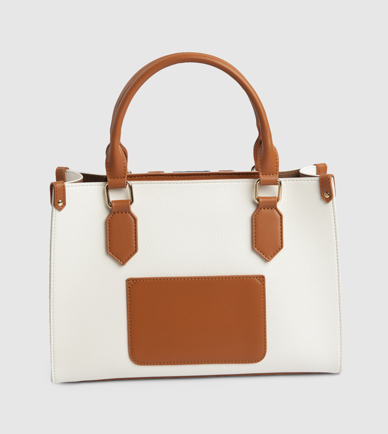 Color block Satchel Bag