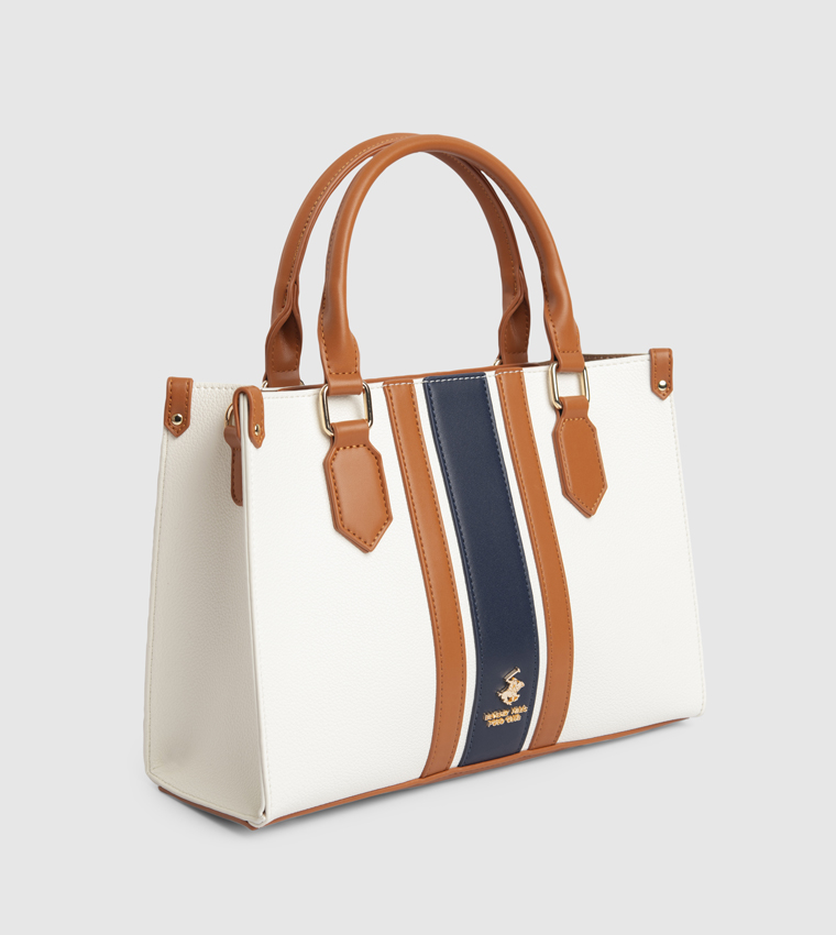 Color block Satchel Bag