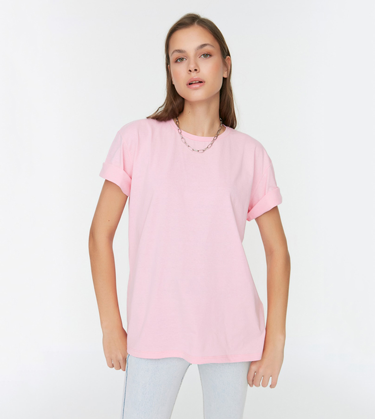 T store shirt pink