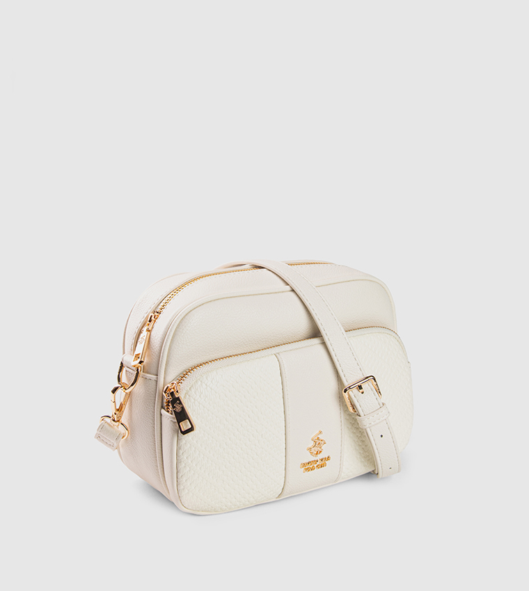 Textured Zippered Camera Bag
