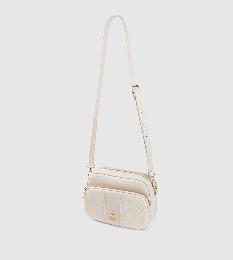 Textured Zippered Camera Bag