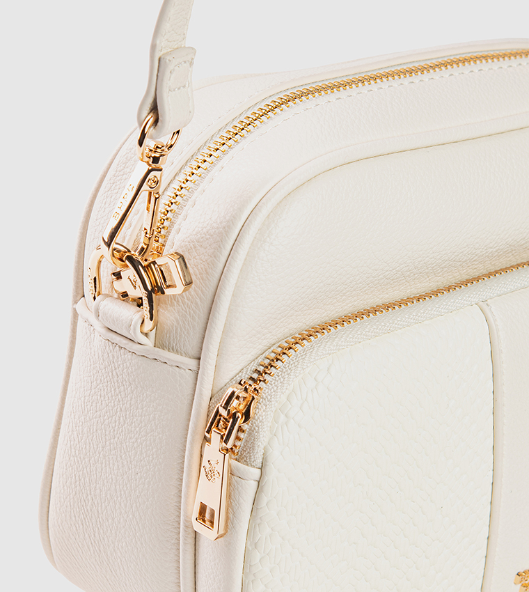Textured Zippered Camera Bag
