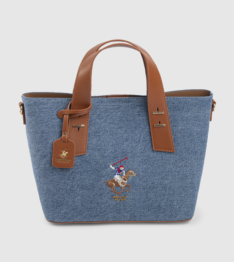 Logo Embroidered Mini Tote Bag