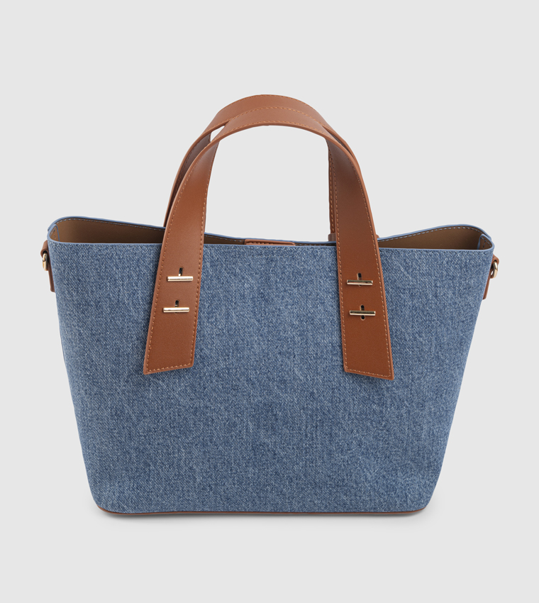 Logo Embroidered Mini Tote Bag