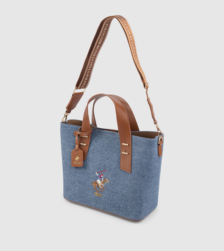 Logo Embroidered Mini Tote Bag