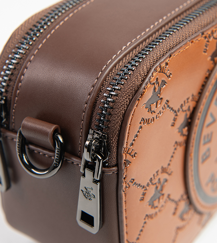 Debossed Zip-Closure Camera Bag