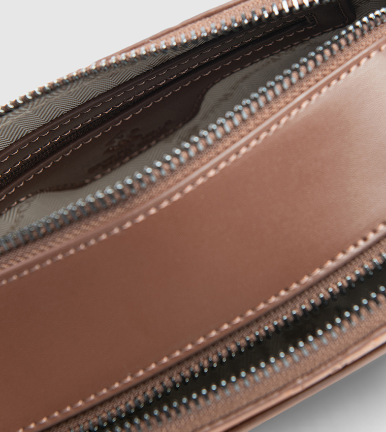 Debossed Zip-Closure Camera Bag