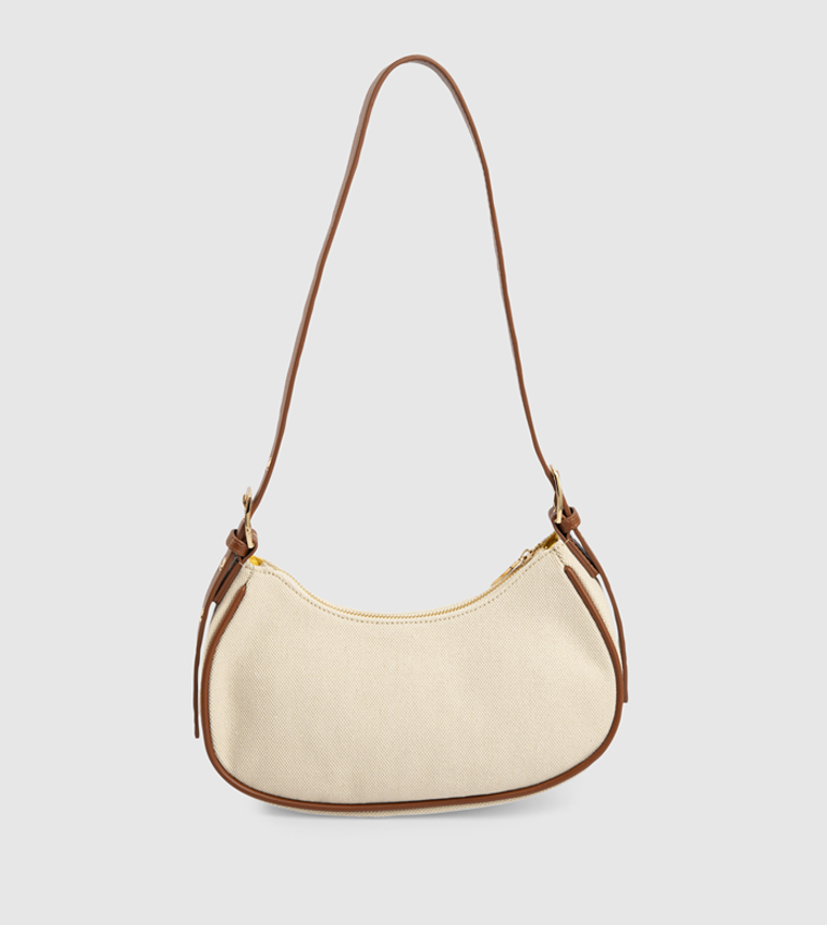 Logo Embroidered Hobo Bag