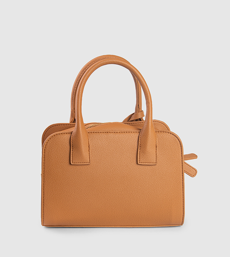 Basket Weave Satchel Bag