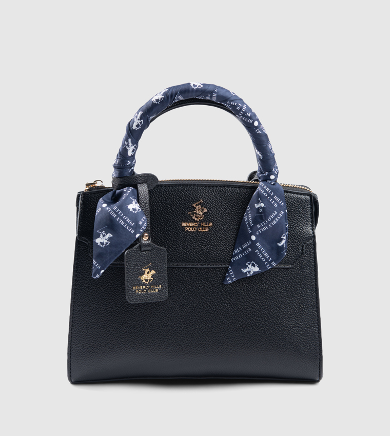 Scarf Detail Satchel Bag