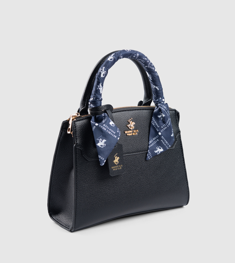 Scarf Detail Satchel Bag