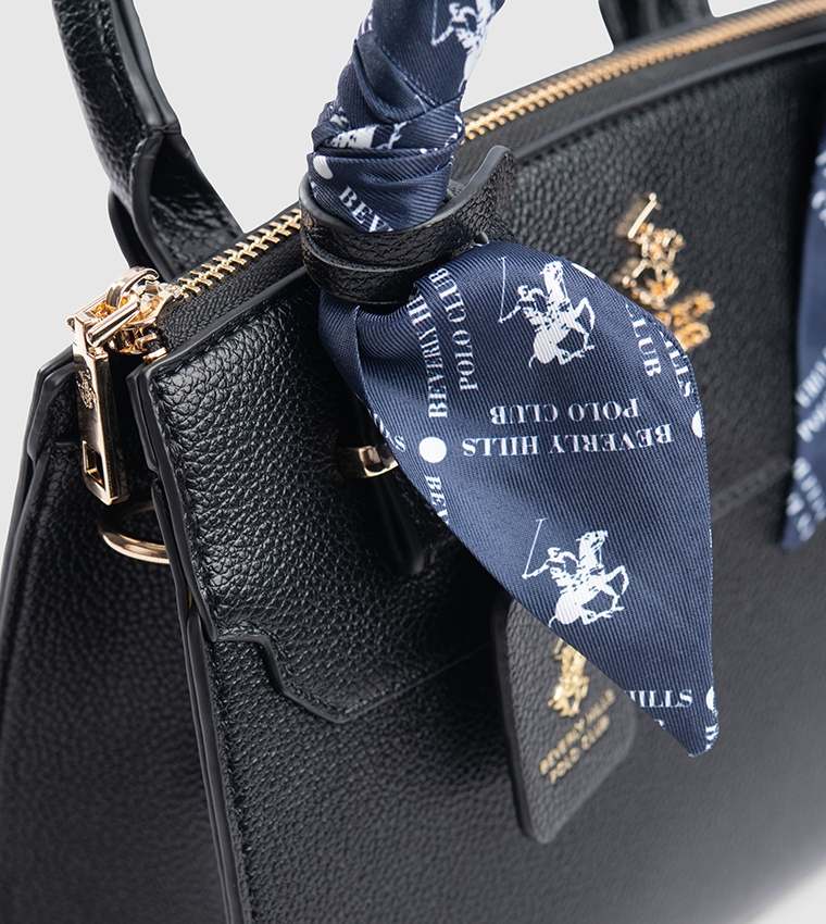 Scarf Detail Satchel Bag
