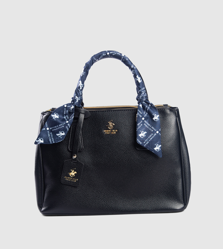 Scarf Detail Satchel Bag