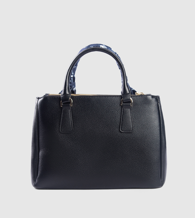 Scarf Detail Satchel Bag