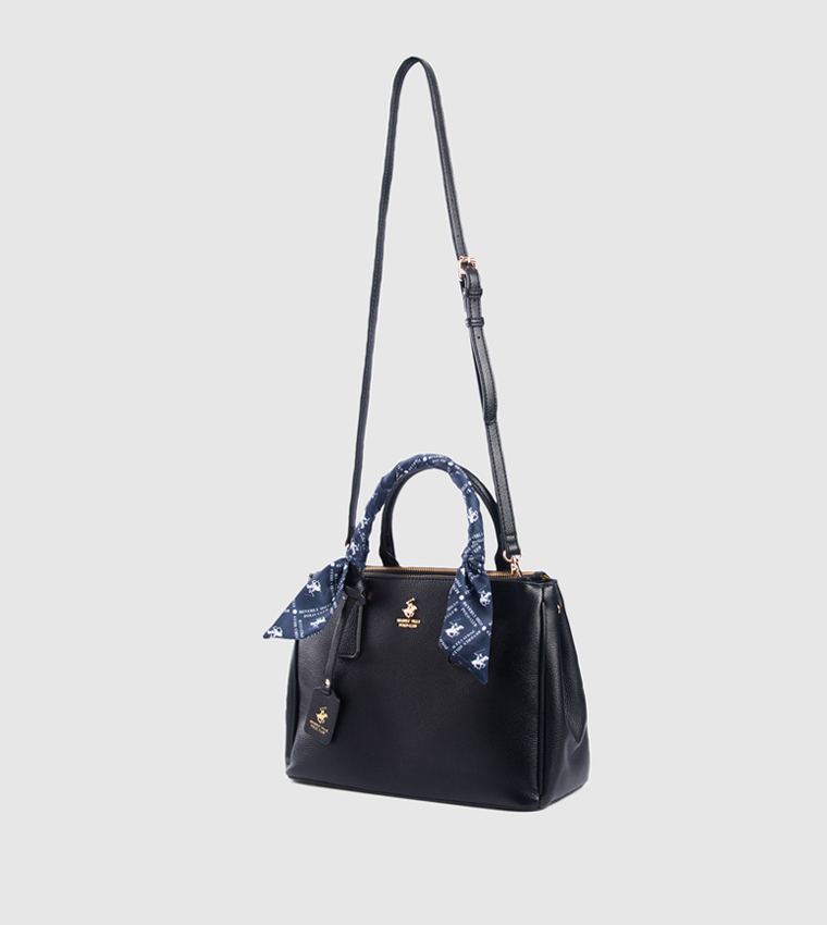 Scarf Detail Satchel Bag