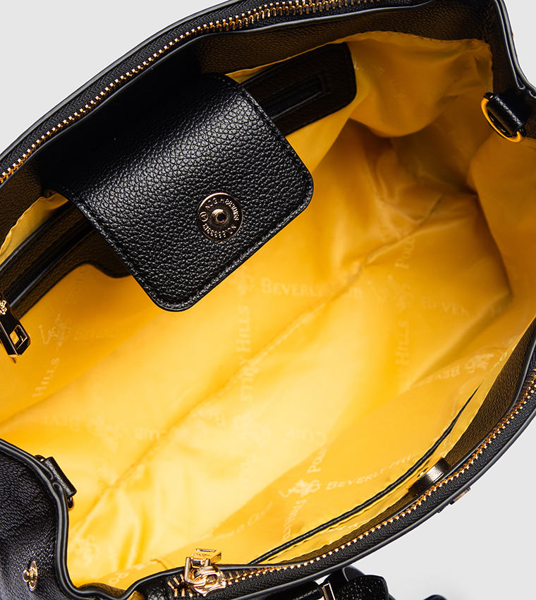 Scarf Detail Satchel Bag