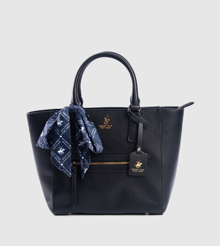 Scarf Detail Tote Bag