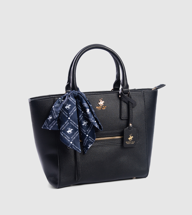 Scarf Detail Tote Bag