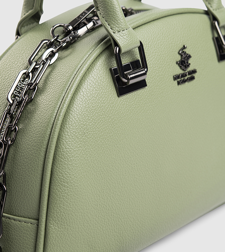 Logo Detail Satchel Bag