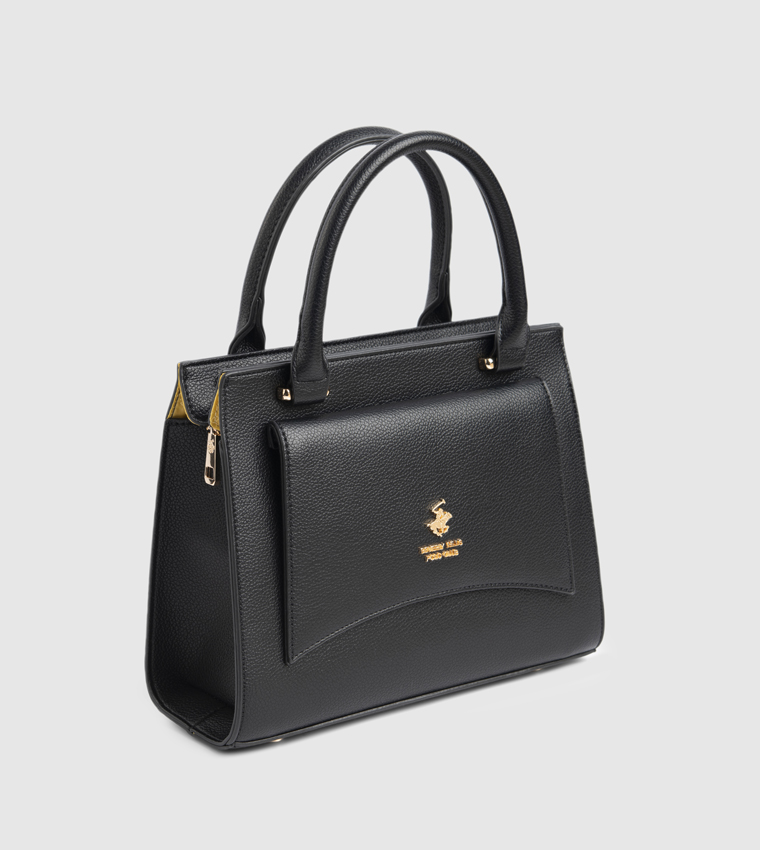 Logo Detail Satchel Bag