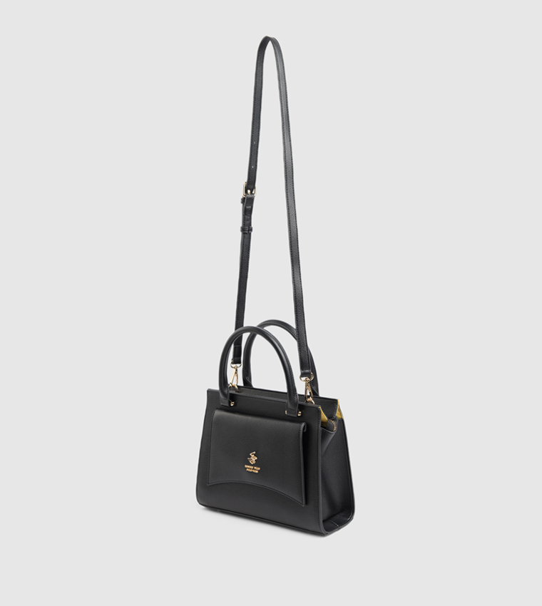Logo Detail Satchel Bag