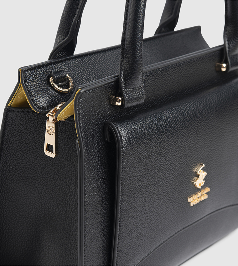 Logo Detail Satchel Bag