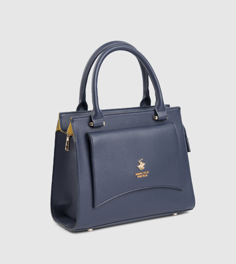 Logo Detail Satchel Bag