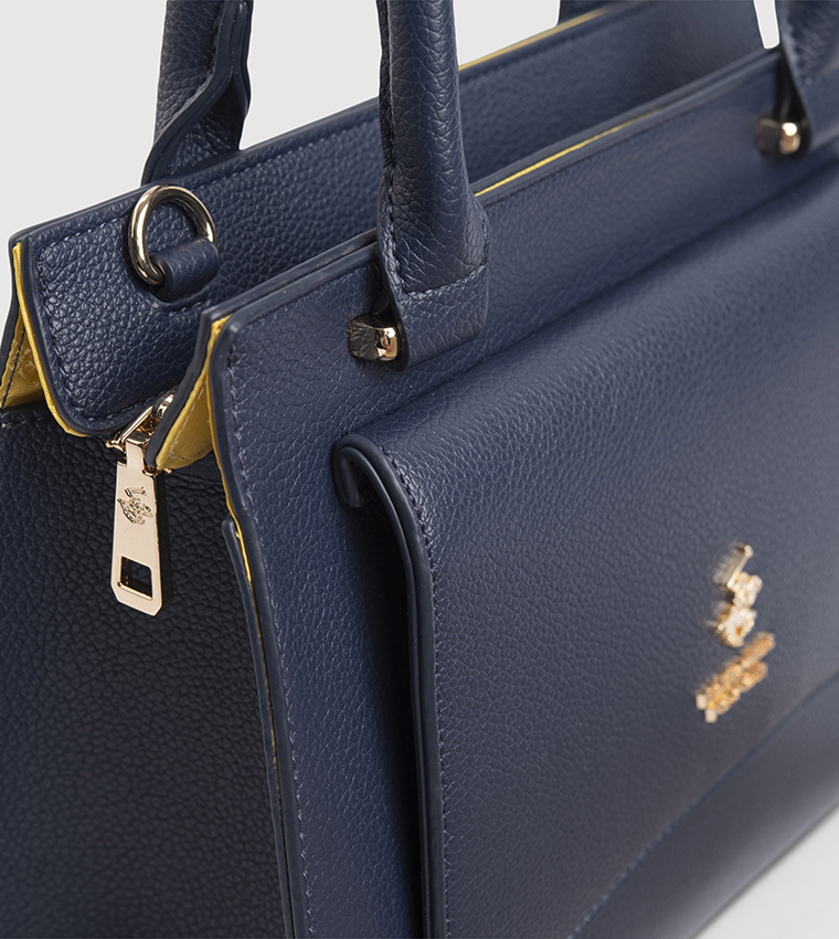 Logo Detail Satchel Bag