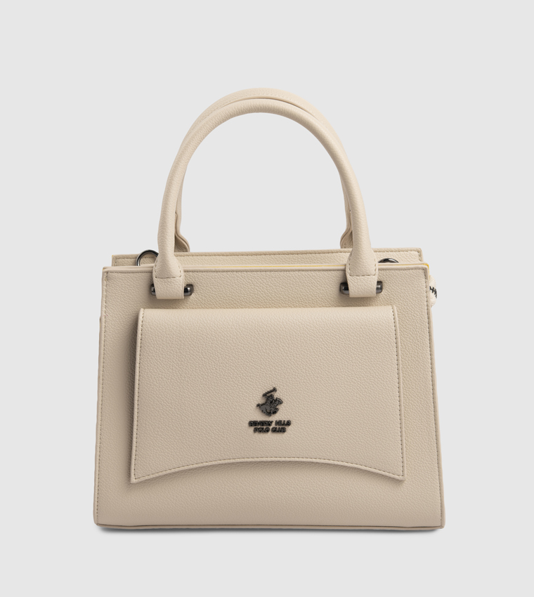 Logo Detail Satchel Bag