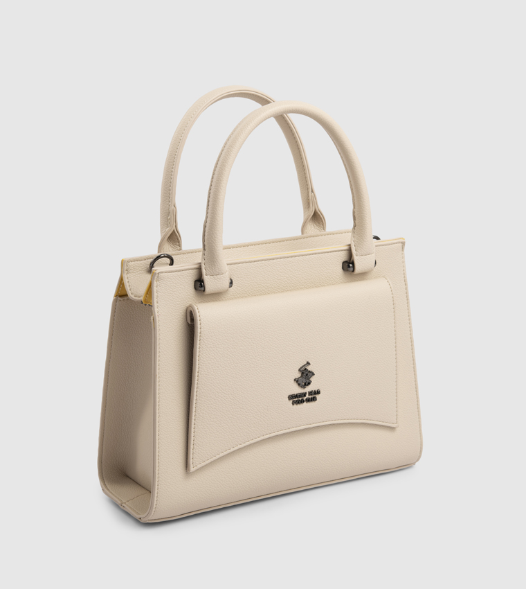 Logo Detail Satchel Bag