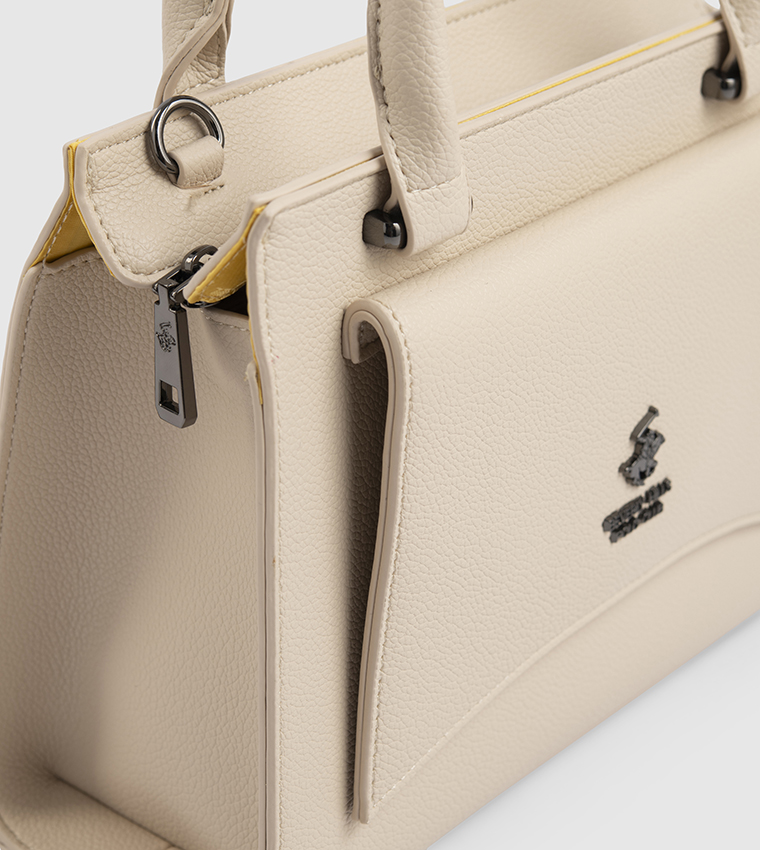 Logo Detail Satchel Bag