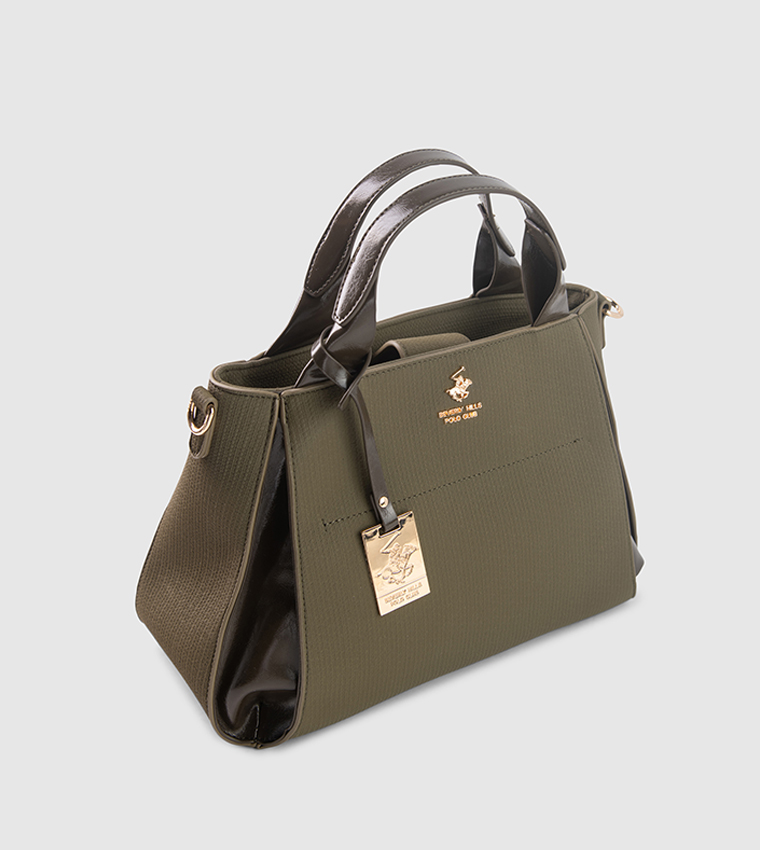 Textured Satchel Bag